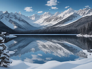 A scene of featuring a panoramic view UHD wallpaper Stock Photographic Image