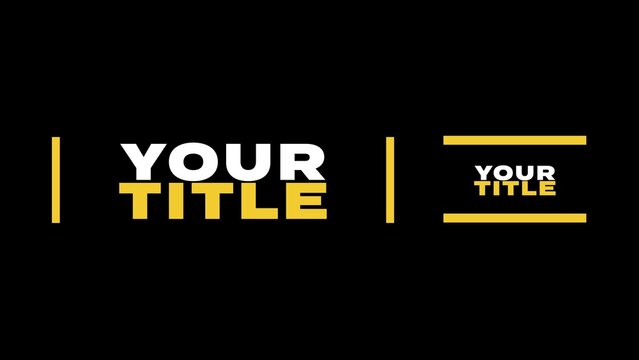 Dual Resolution Simple Title Reveal Intro Template