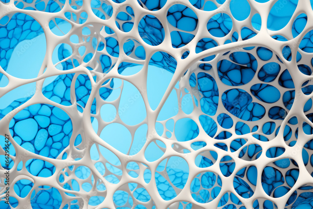 Poster a close up of a 3d printed structure