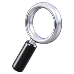 magnifying glass 3d illustration