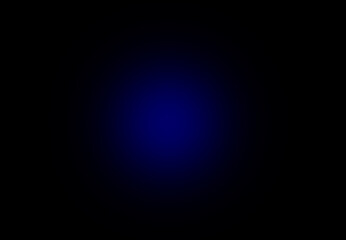 Blurred black abstract background. Smooth transitions of blue circle color. Colorful gradient. Soft backdrop. Colorful wallpaper, mockup for website, web for designers. Network concept illustration