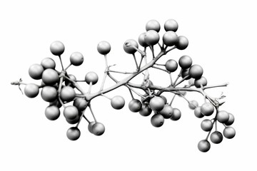 Illustration of a molecule for bentazon herbicide. Generative AI