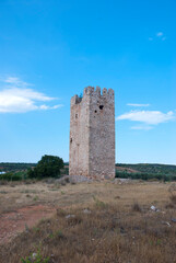 Athens, Greece / September 2023: Thirteenth century Frankish tower of the De LaRoche monarch in Athens. Medieval Greece. 
