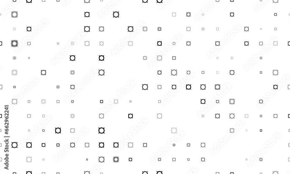 Poster seamless background pattern of evenly spaced black currency signs of different sizes and opacity. il