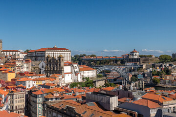 panorama starego miasta w Porto - obrazy, fototapety, plakaty