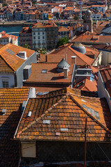 dachy starówki w Porto - obrazy, fototapety, plakaty