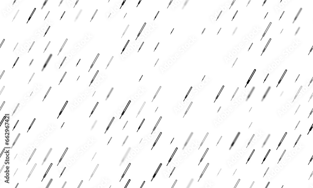 Poster seamless background pattern of evenly spaced black thermometer symbols of different sizes and opacit