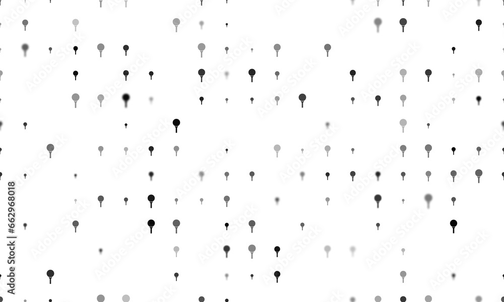 Aufkleber seamless background pattern of evenly spaced black golf symbols of different sizes and opacity. illu