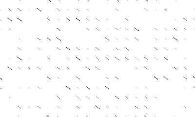 Seamless background pattern of evenly spaced black wrench symbols of different sizes and opacity. Vector illustration on white background