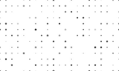 Seamless background pattern of evenly spaced black multiply symbols of different sizes and opacity. Vector illustration on white background