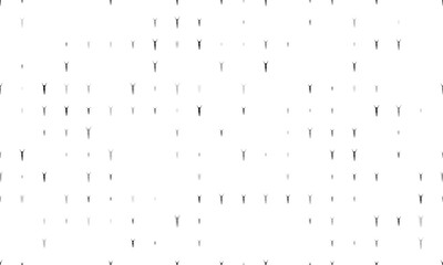 Seamless background pattern of evenly spaced black woman stretches symbols of different sizes and opacity. Vector illustration on white background