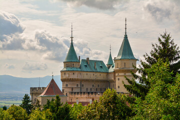 Fototapeta premium beautiful Bojnice castle in Bojnice