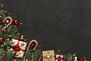 Christmas Decoration Border Background