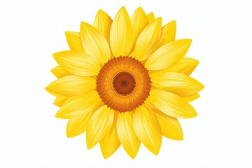 Sunflower Icon for Summer Garden Party Invitation: Bright & Minimalist Design, generative AI