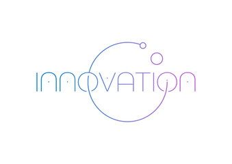 innovation logo. innovation word concept. innovation concept for business, school, science world
