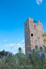 Athens, Greece / September 2023: Thirteenth century Frankish tower of the De LaRoche monarch in Athens. Medieval Greece. 