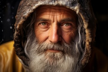 Professional beekeeper. Top in-demand profession concept. Portrait with selective focus and copy space