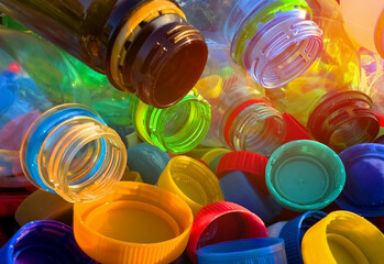 Plastic Recycling. Water bottles and plastic Bottle Caps for Recycling. Plastic recyclable and Reinventing. Bottle caps for Recycling. Lids from Plastic Bottles for Reuse. Plastics Reduce. Biopalstic