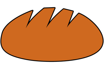 Bread icon without background
