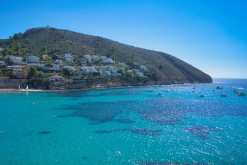 Naklejka premium Scenic View in Cala el Portet in Moraira, Alicante.