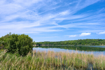 a beautiful small lake very near to the beach at the westcoast of Bornholm, Danmark, Muleby, Pyritsoen