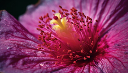 Obraz premium Vibrant bouquet showcases beauty in nature fragility and romance generated by AI