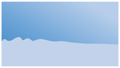 Obraz premium Winter landscape background with snow and blue sky. Vector illustration. Eps 10.