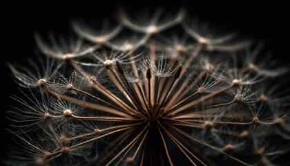 Softness and Fragility of Dandelion Seed in Nature Beauty generated by AI