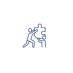 Psychology and mental line icon