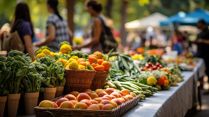 Fototapeta na wymiar fresh fruits on market