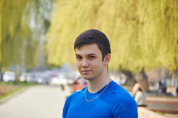 urban teen or millennial portrait on the street