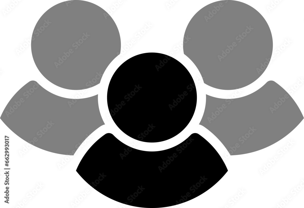 Poster generic anonymous social media web user account group team profile avatar symbol icon set. vector im