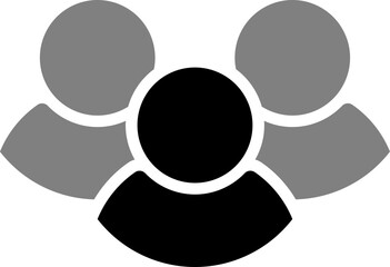 Generic Anonymous Social Media Web User Account Group Team Profile Avatar Symbol Icon Set. Vector Image.