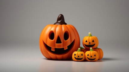 halloween pumpkin background with copyspace