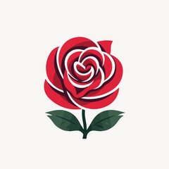 Roses in cartoon, doodle style. 2d vector illustration in logo, icon style. AI Generative