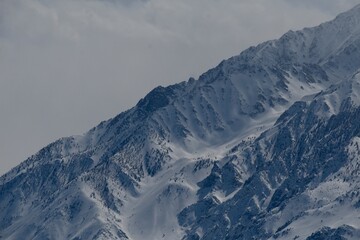 snow covered mountains