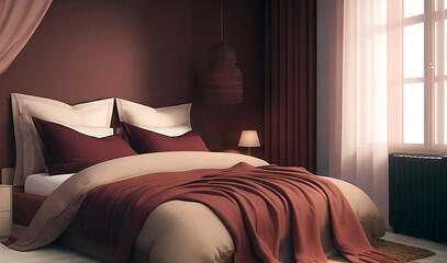 Pleasant light in a cozy bedroom