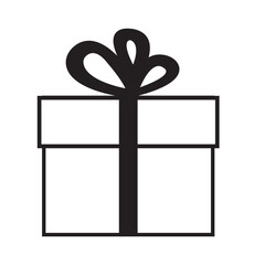 gift box icon logo vector design template