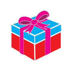 gift box icon logo vector design template