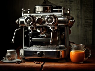 Espresso coffee photography background, Espresso lovers illustration 