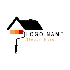 home paint logo design vector template