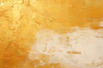 Golden paint abstraction. Generative AI