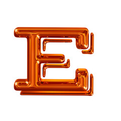 Redheaded symbol. letter e