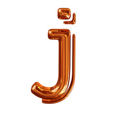Redheaded symbol. letter j