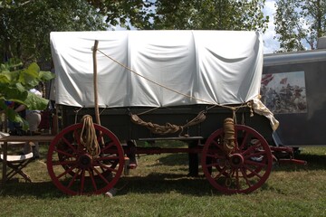 old farm wagon