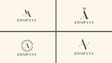 Letter A Logo Elegant Pack