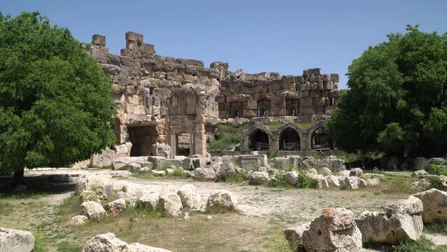 Ruins of the ancient Roman city in Baalbek, Lebanon