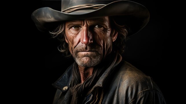 Image of a cowboy with rugged features.