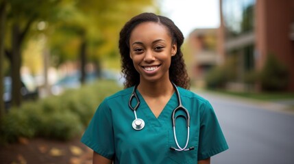 Alex is a college student studying to become a nurse, even though she has epilepsy. She is determined to become a healthcare professional and help others who may be going through similar - obrazy, fototapety, plakaty