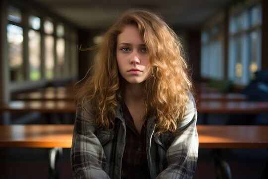 A young college student, on the deans list with a full scholarship, but her schizophrenia makes it hard for her to form relationships with her peers, often leading her to feel isolated and